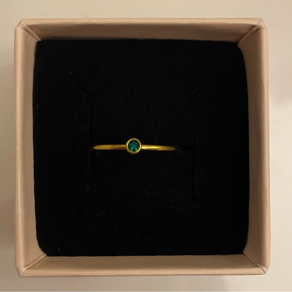 Dainty Minimalist Birthstone Ring